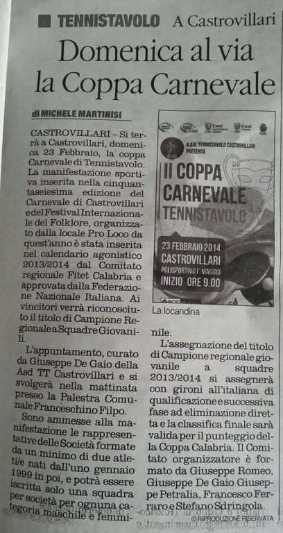 Articolo su il Quotidiano Della Calabria 18 febbraio 2014.jpg